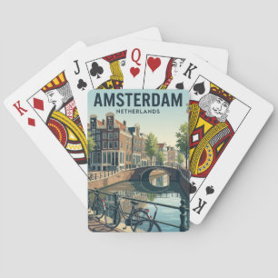 Amsterdam Canals Netherlands Playing Cards