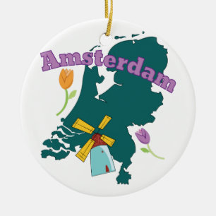 Amsterdam Ceramic Ornament