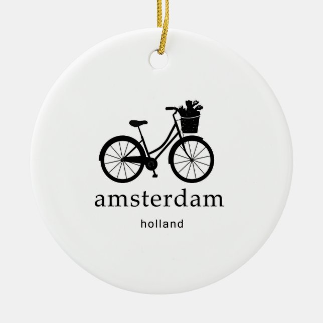 Amsterdam Ceramic Ornament (Front)