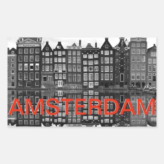 Amsterdam cities coffee sticker (Front)