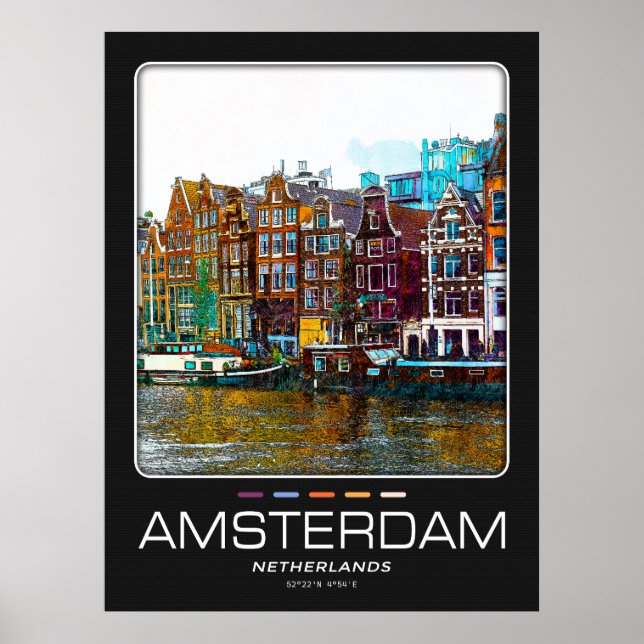 Amsterdam City Poster (Front)