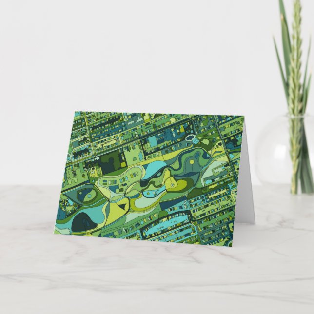 Amsterdam City Structure Map Card (Front)