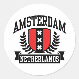 Amsterdam Classic Round Sticker