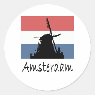 Amsterdam Classic Round Sticker