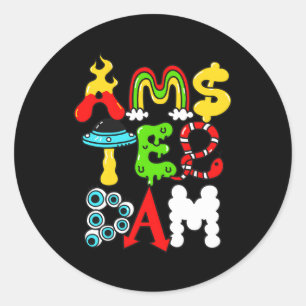 Amsterdam Classic Round Sticker