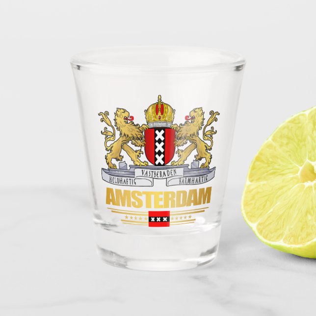 Amsterdam COA Shot Glass (Front)