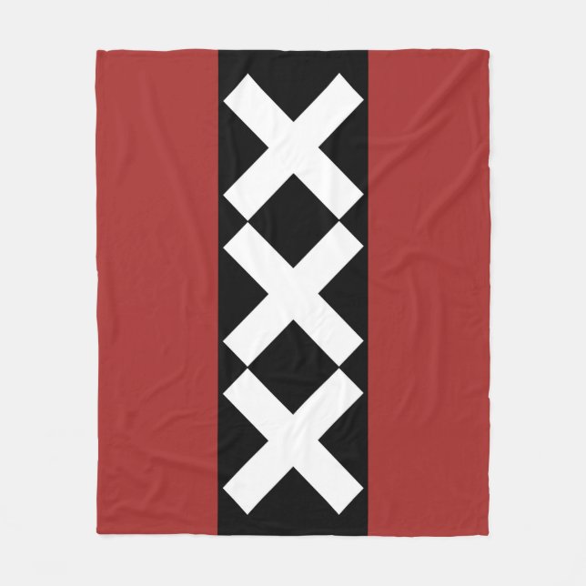 Amsterdam Coat of Arms Fleece Blanket (Front)
