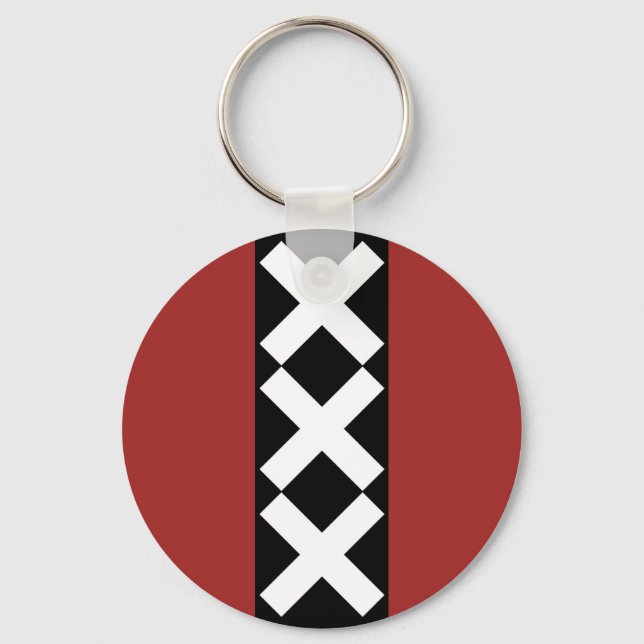 Amsterdam Coat of Arms. Keychain (Front)