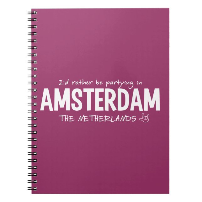 AMSTERDAM custom color notebook (Front)