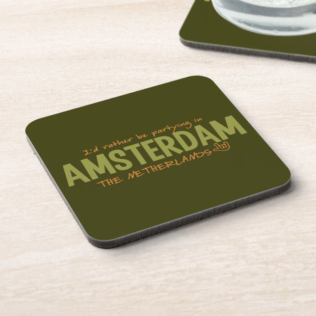 AMSTERDAM custom colour coasters (Left Side)