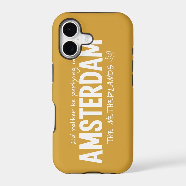 AMSTERDAM custom colour iPhone case (Back)