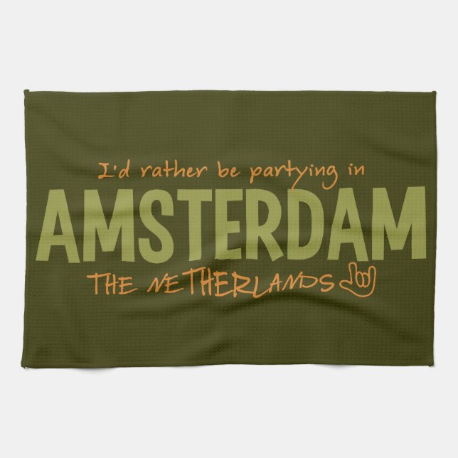 AMSTERDAM custom colour kitchen towel (Horizontal)