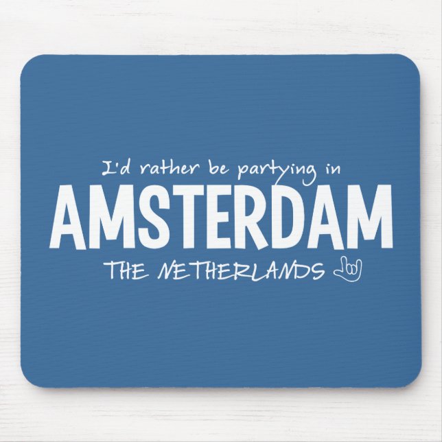 AMSTERDAM custom colour mousepad (Front)