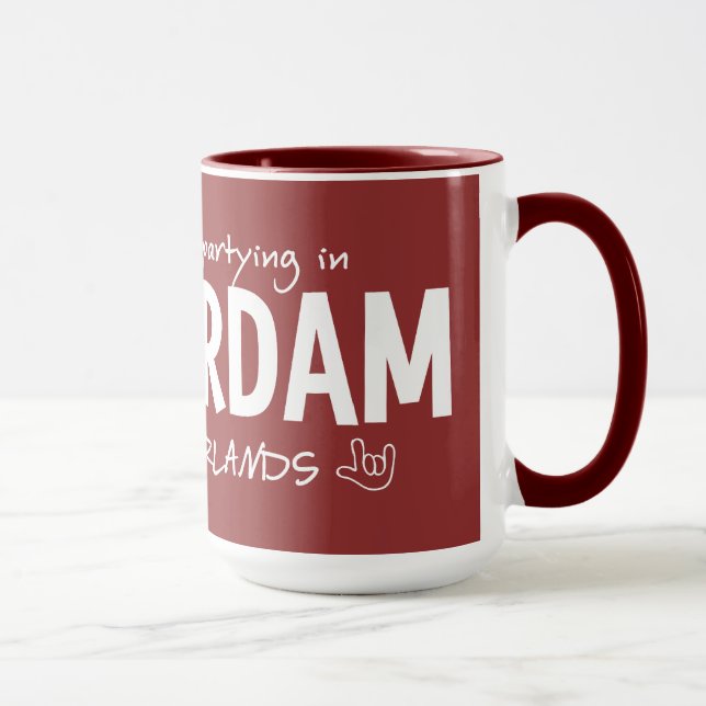 AMSTERDAM custom colour mug - choose style (Right)