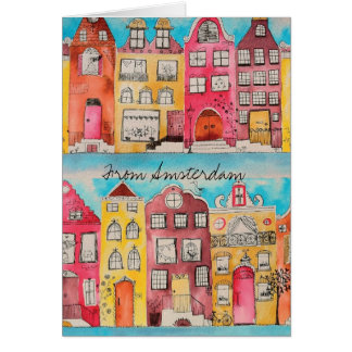 Amsterdam dans la carte d'amour