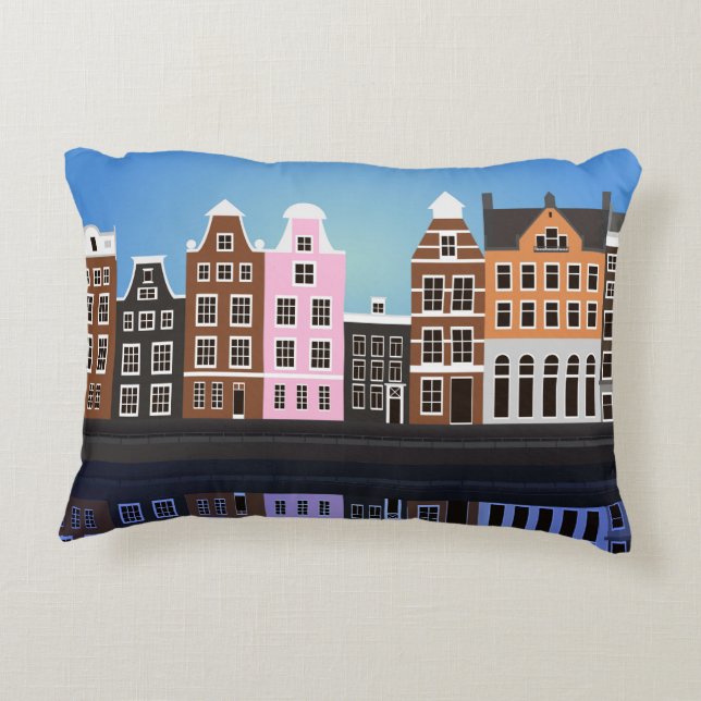 Amsterdam Decorative Pillow (Back)