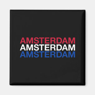 AMSTERDAM Dutch Flag Magnet