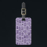 Amsterdam Dutch Houses Tulips Bikes Pattern Purple Luggage Tag<br><div class="desc">Decorate your kitchen with this awesome bag tag. Makes a great gift for a traveller! You can customize it and add text to the back side too, or your monogram to the front. Be sure to take a look at all the colour options. Check my shop for lots more colours...</div>