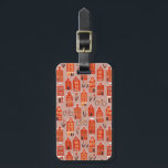 Amsterdam Dutch Houses Tulips Bikes Pattern Red Luggage Tag<br><div class="desc">Decorate your kitchen with this awesome bag tag. Makes a great gift for a traveller! You can customize it and add text to the back side too, or your monogram to the front. Be sure to take a look at all the colour options. Check my shop for lots more colours...</div>