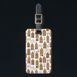 Amsterdam Dutch Houses Tulips Bikes Pattern White Luggage Tag<br><div class="desc">Decorate your kitchen with this awesome bag tag. Makes a great gift for a traveller! You can customize it and add text to the back side too, or your monogram to the front. Be sure to take a look at all the colour options. Check my shop for lots more colours...</div>