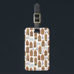 Amsterdam Dutch Houses Tulips Bikes Pattern White Luggage Tag<br><div class="desc">Decorate your kitchen with this awesome bag tag. Makes a great gift for a traveller! You can customize it and add text to the back side too, or your monogram to the front. Be sure to take a look at all the colour options. Check my shop for lots more colours...</div>