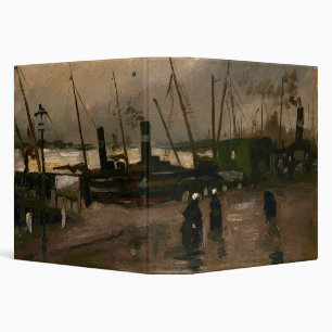 Amsterdam Fishermen's Harbour Storm by Vincent Gog Binder