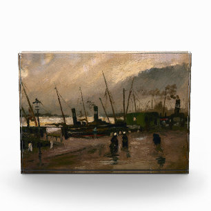 Amsterdam Fishermen's Harbour Storm by Vincent Gog Photo Block
