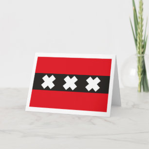 Amsterdam Flag Greeting Card