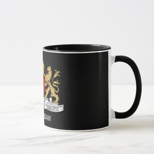 Amsterdam Flag Mug Black (Right)
