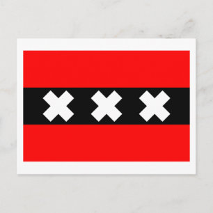 Amsterdam Flag Postcard