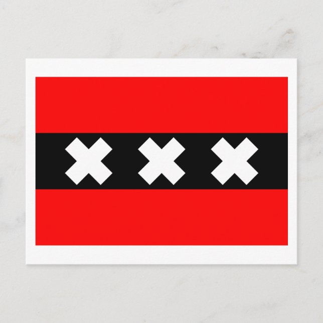 Amsterdam Flag Postcard (Front)