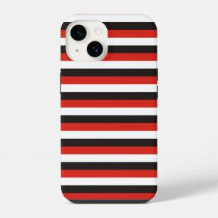 amsterdam flag stripes pattern red white black net iPhone 14 case