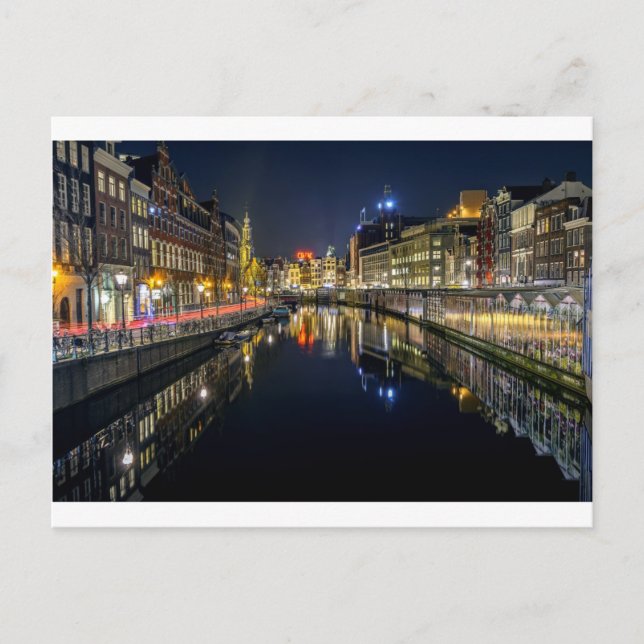 Amsterdam floating flower market Postcard (Front)