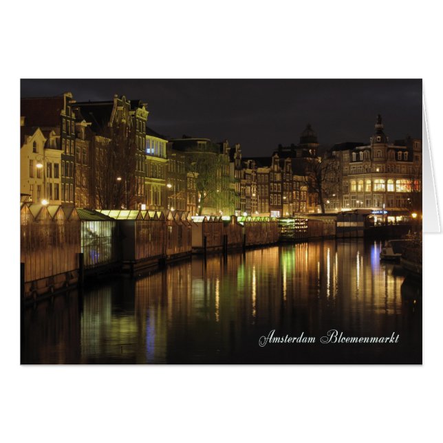 Amsterdam Flower Market at Night (Front Horizontal)