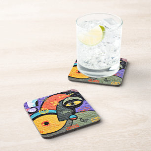 Amsterdam Graffiti, colourful and cool, Coaster