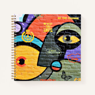 Amsterdam Graffiti, colourful and cool, Notebook