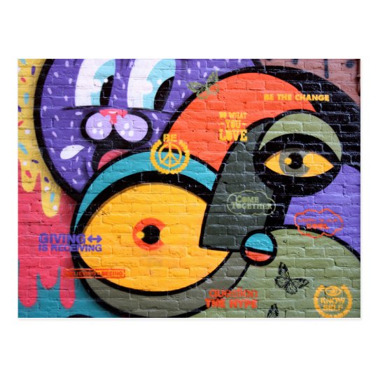Amsterdam Graffiti Postcard