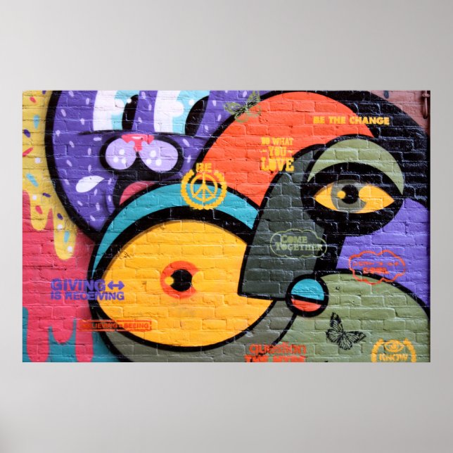 Amsterdam Graffiti Poster (Front)