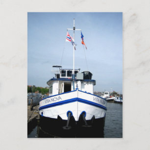 Amsterdam harbour - Postcard