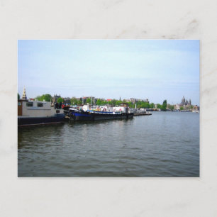 Amsterdam harbour - Postcard