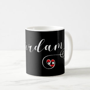 Amsterdam Heart Mug, Netherlands Coffee Mug
