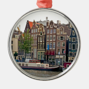 Amsterdam, houses on the canal metal ornament