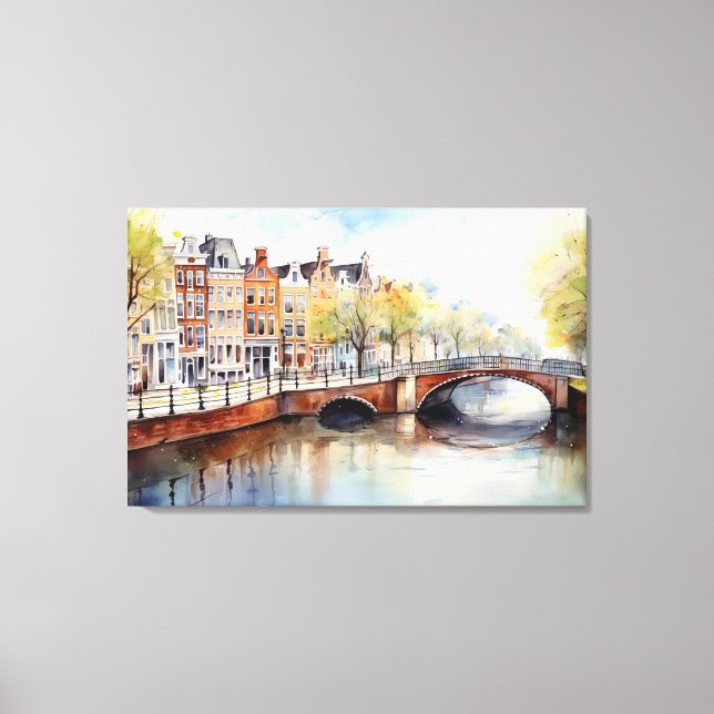 Amsterdam, Impression en toile étirée (Recto)
