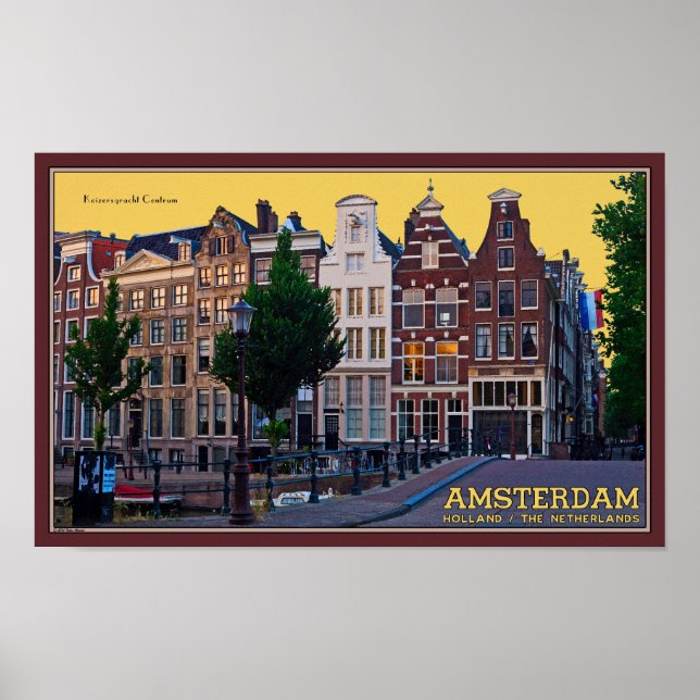 Amsterdam-Keizersgracht Centrum Poster (Front)