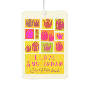 Amsterdam love tulip car taxi dirver Air Freshene Freshener