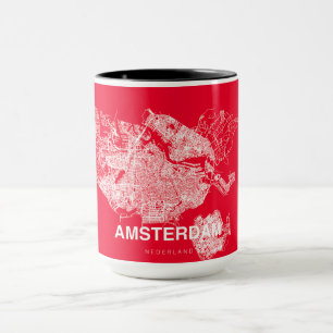 Amsterdam map mug
