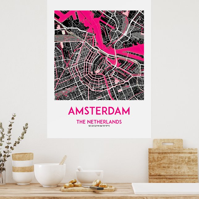 AMSTERDAM MEMORY POSTER (Kitchen)