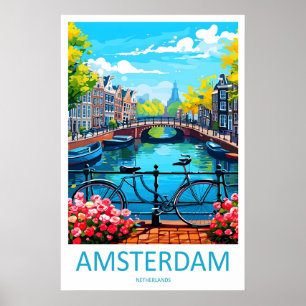 Amsterdam National SkiVintage Travel Poster Park
