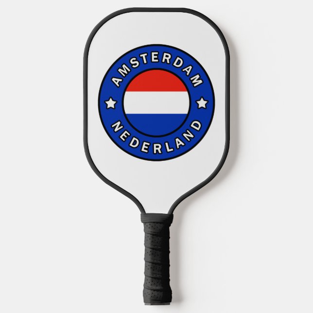 Amsterdam Nederland Pickleball Paddle (Front)