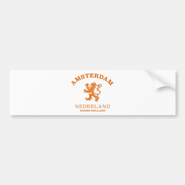 AMSTERDAM Netherlands Bumper Sticker (Front)